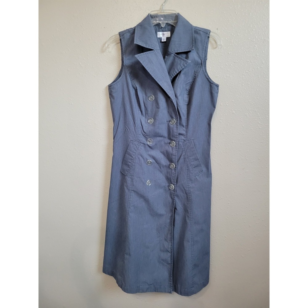 Isaac‎ Mizrahi Women's Dress Buttons Sleeveless Career Casual Sz M